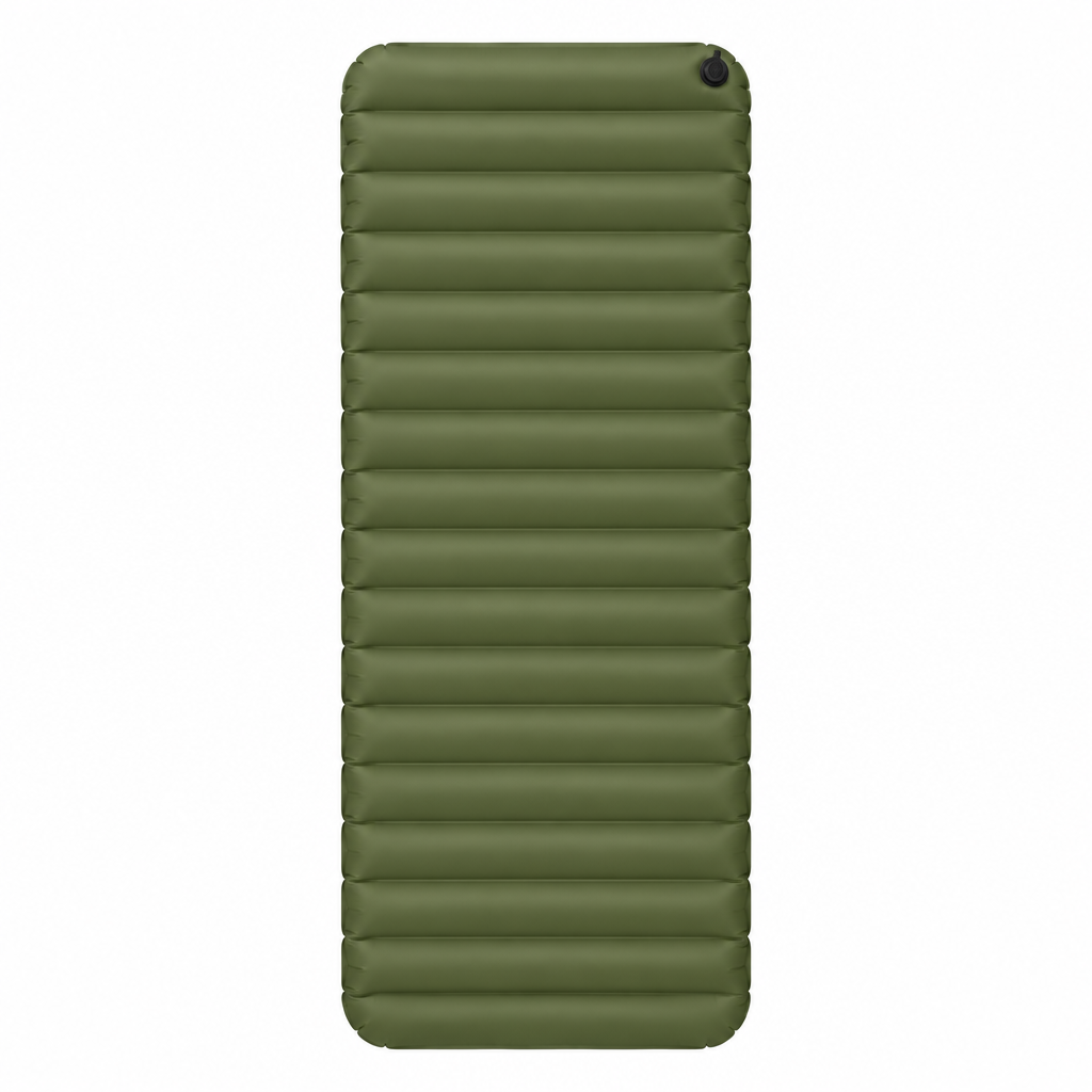 Olive sleeping mat concept, front view