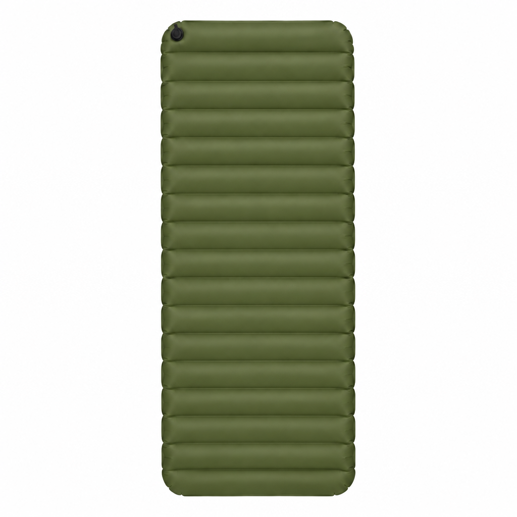Olive sleeping mat concept, back view