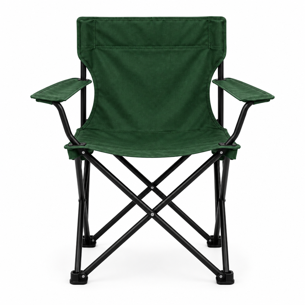 Green Folding Chair, rear view